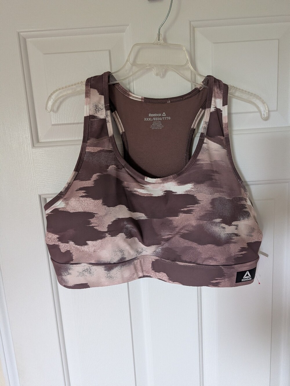 Reebok Gravity XXXL/Taupe Color Racerback Sports Bra NWT